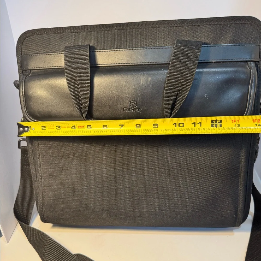 GATEWAY Vintage Computer Laptop Notebook Messenger Bag - Black - 14x13